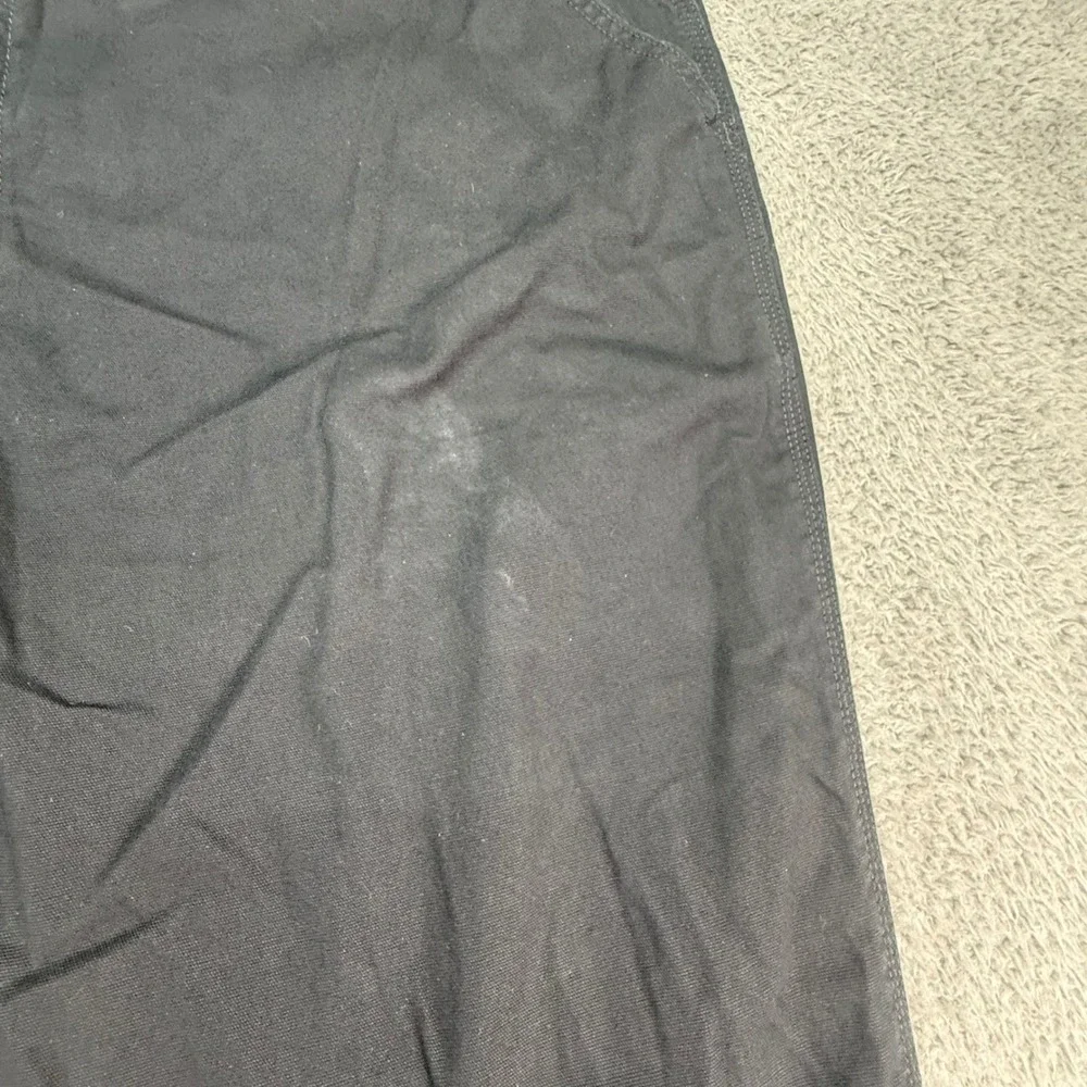 Carhartt Canvas Work Pants Mens 46x30 Black Rugged Flex Relaxed Fit BN2291-M